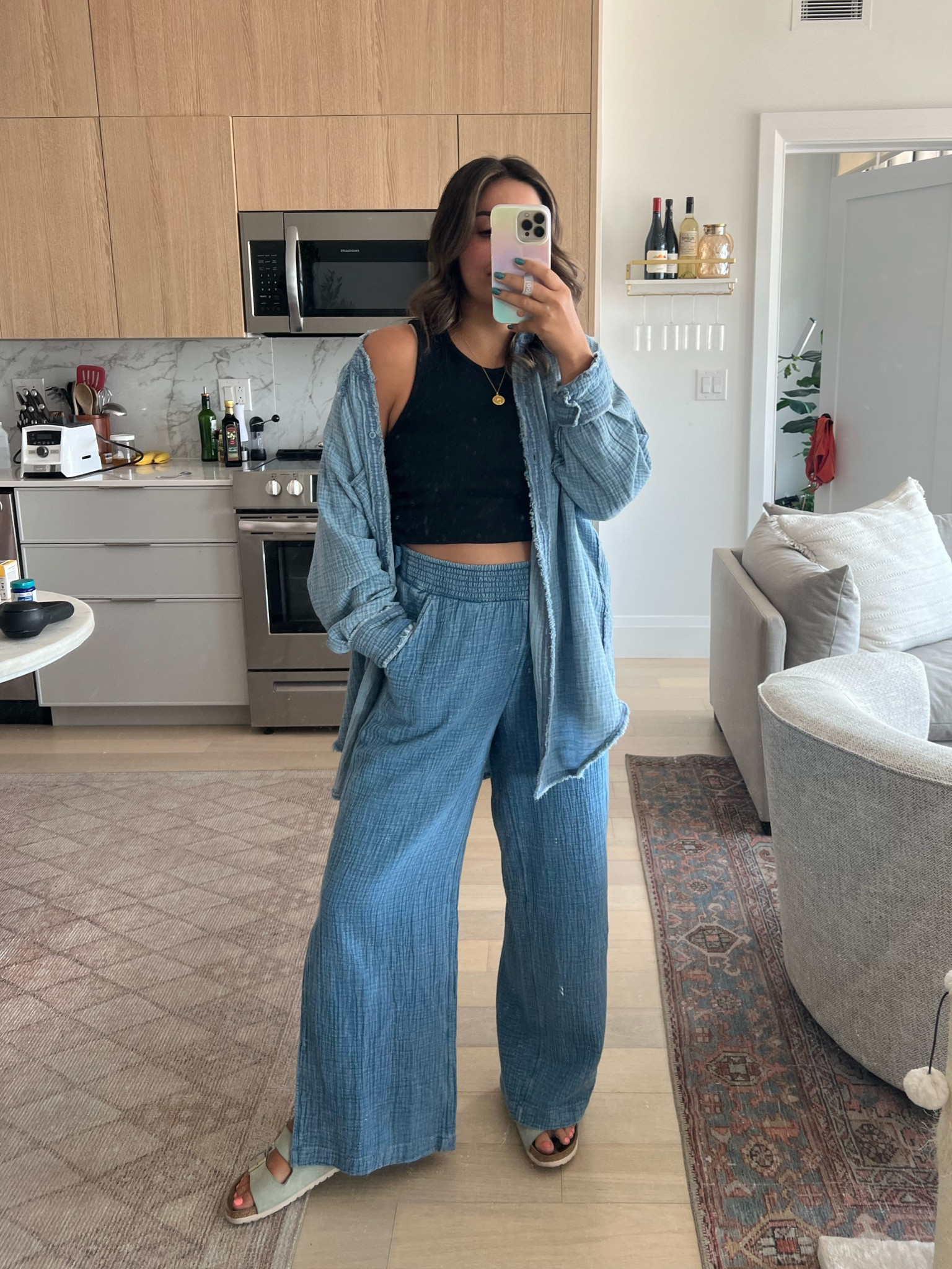 Love this matching set from aerie! Both pieces are perfect for everyday or for the beach/pool. True to size, wearing an M in all! 

#LTKfit #LTKSeasonal #LTKFind