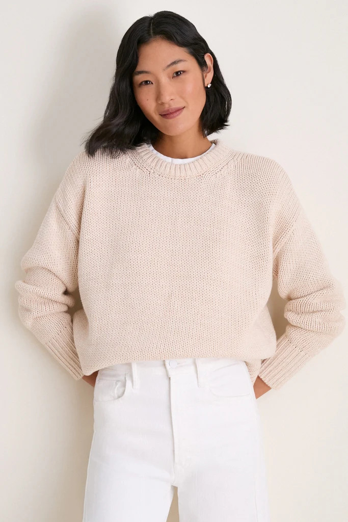 Sandstone Cotton Cliff Crewneck Sweater | Tuckernuck (US)