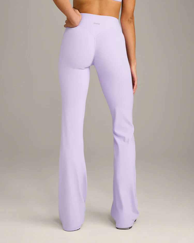 SoftMotion™ Flared Pants with Gray Logo 
 Lavender Purple | Oner Active (UK / US)