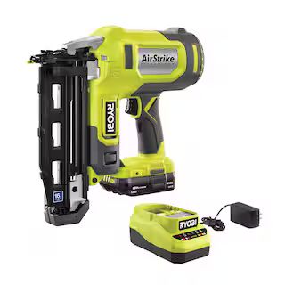 ONE+ 18V 16-Gauge Cordless AirStrike Finish Nailer with 1.5 Ah Battery and Charger | The Home Depot