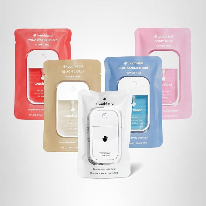 Touchland Dream 5 Hand Sanitizer Spray + Case Set, 1 FL OZ | Amazon (US)