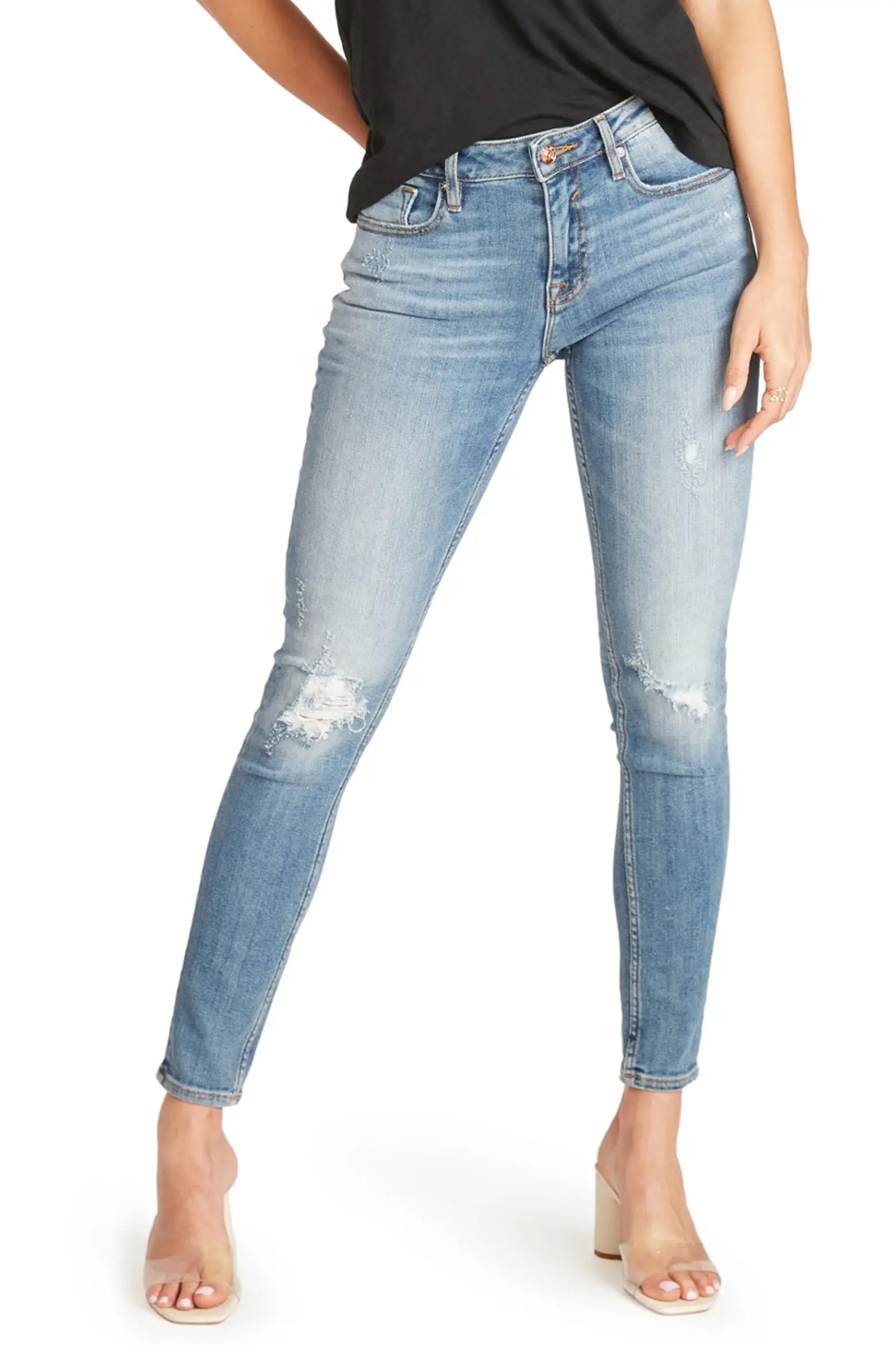 Vigoss Jagger Distressed Crop Skinny Jeans (Women) | Nordstrom | Nordstrom