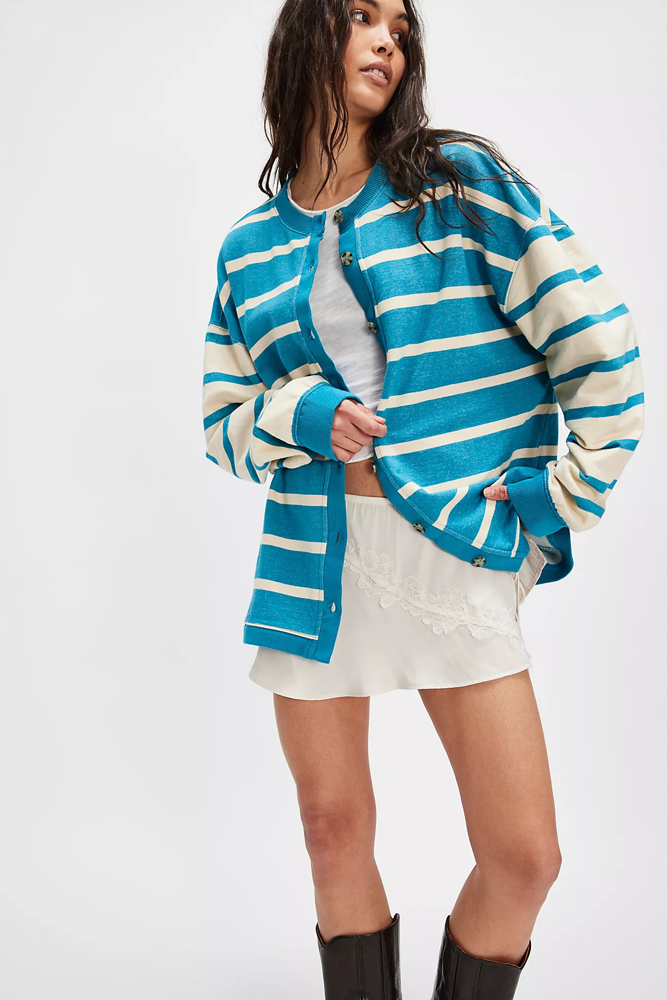 Classic Striped Cardigan | Free People (Global - UK&FR Excluded)