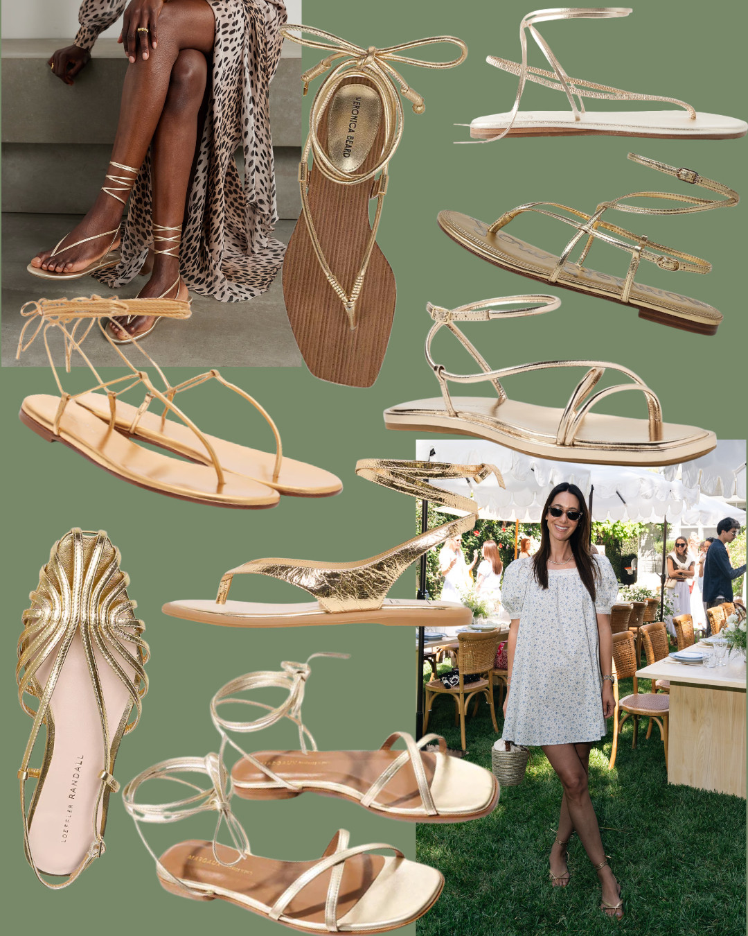Gold lace up sandal round up! 

 

#LTKootd #LTKSeasonal