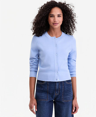 On 34th Women's Crewneck Long-Sleeve Cardigan, Exclusively at Macy's - Macy's | Macy's