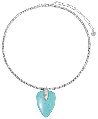 Turquoise Solstice Pendant Choker Necklace | Macy's