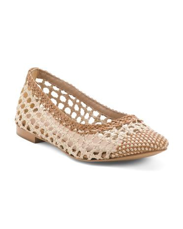 Leather Via Flats | TJ Maxx