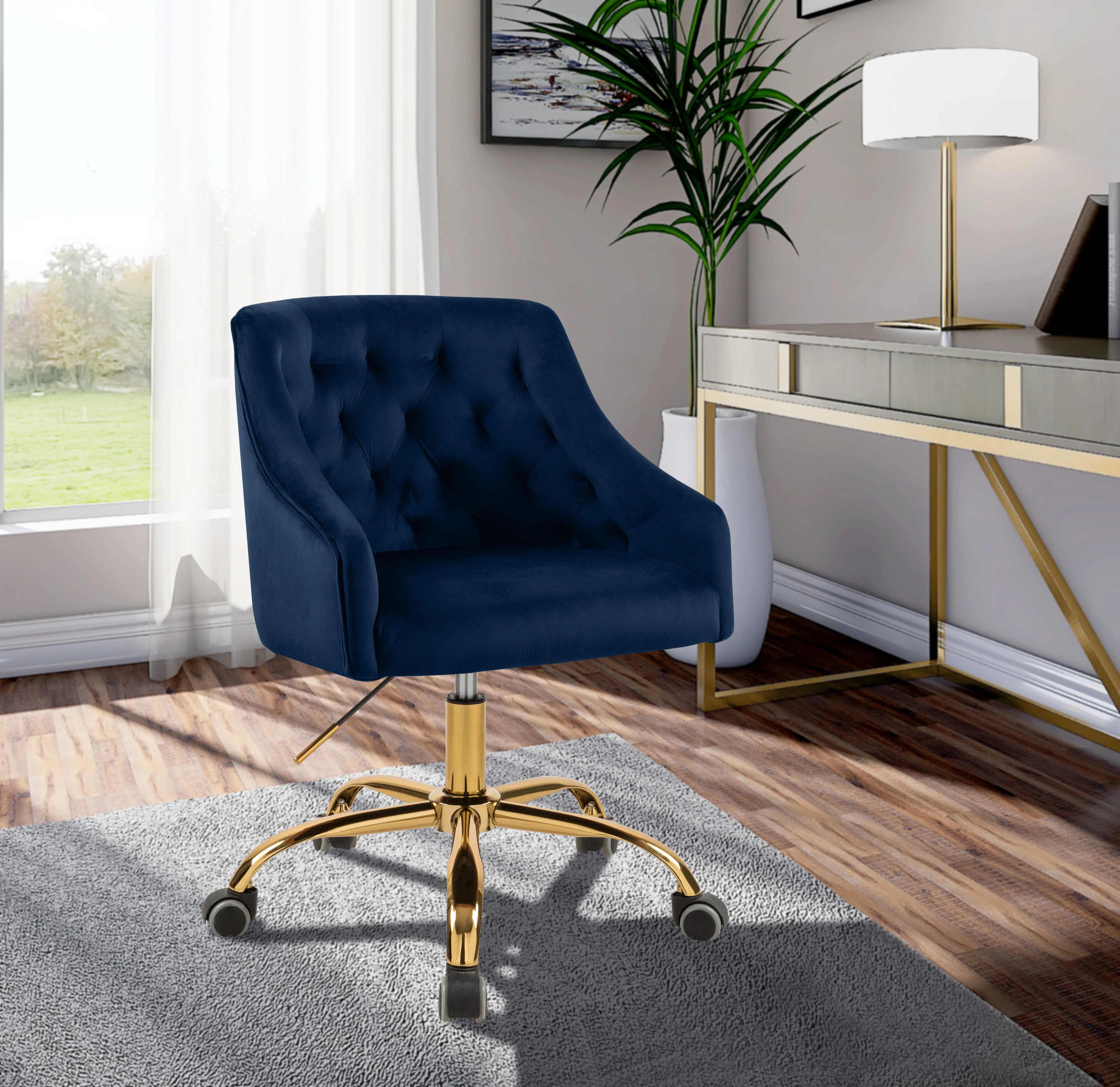 Willa Arlo™ Interiors Casimir Velvet Task Chair & Reviews - Wayfair Canada | Wayfair North America