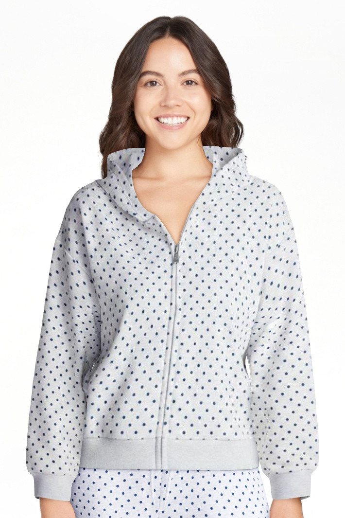 No Boundaries Boxy Zip Up Hoodie, Women's XXS-XXL | Walmart (US)