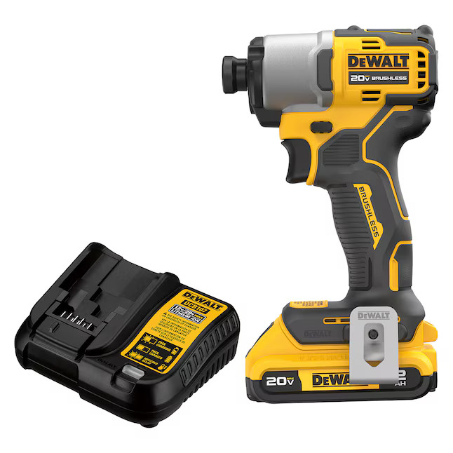 DEWALT 20-volt max 1/4-in Brushless Cordless Impact Driver (Battery Included and Charger Included... | Lowe's