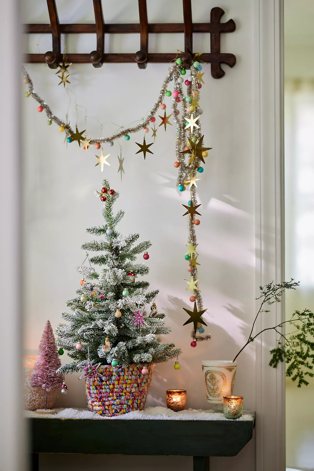 Faux Potted Snowy Fir Tree, 2.5’ | Anthropologie (US)