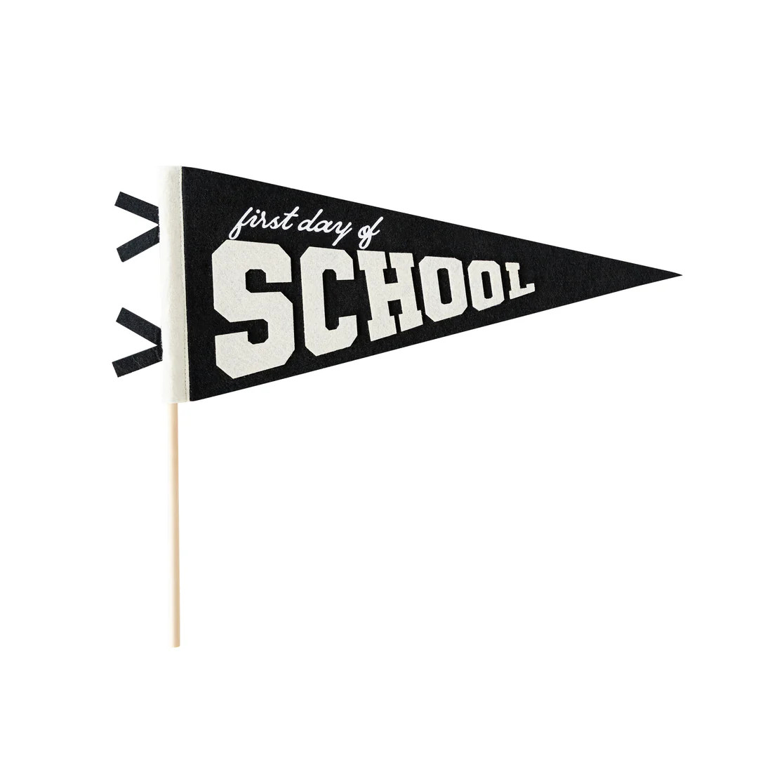 Back To School First Day Felt Pennant | My Mind's Eye