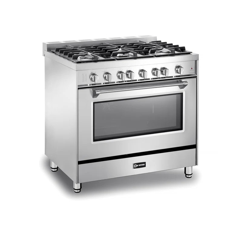 Verona Prestige 36" 4 Cubic Feet Gas Freestanding Convection Range | Wayfair North America