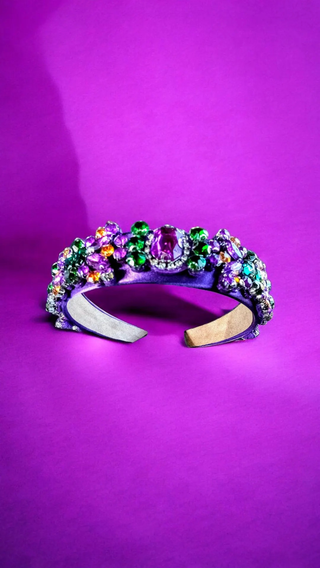Mardi Gras Jeweled Rhinestone Headband: Purple, Green, and Gold | Etsy (US)