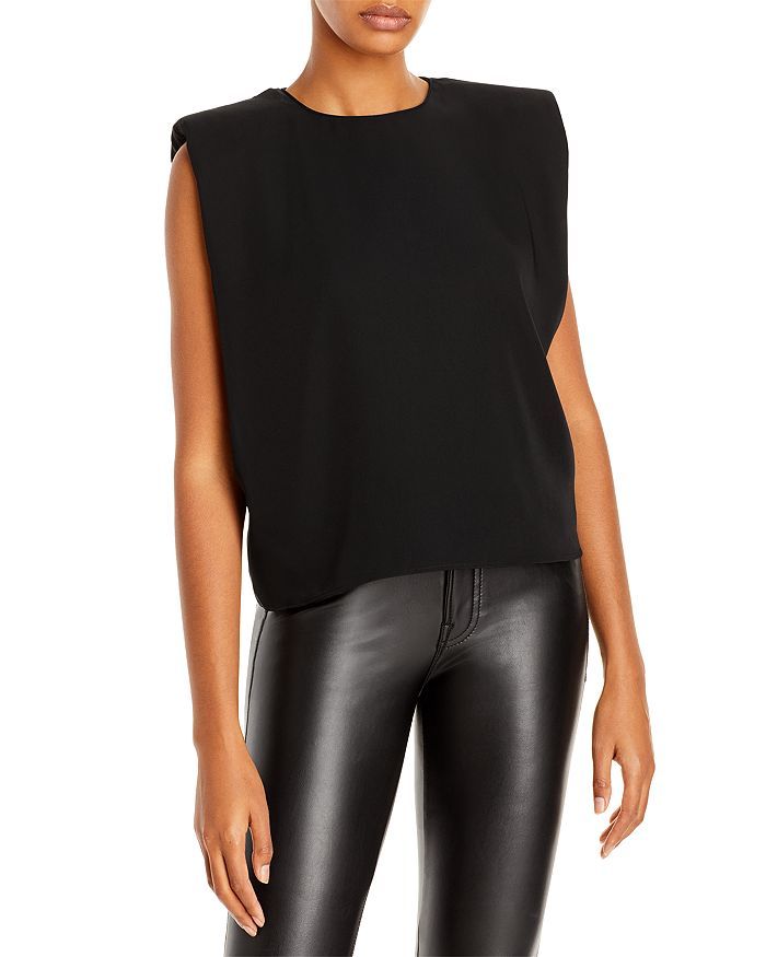 Sleeveless Shoulder Pad Top - 100% Exclusive | Bloomingdale's (US)