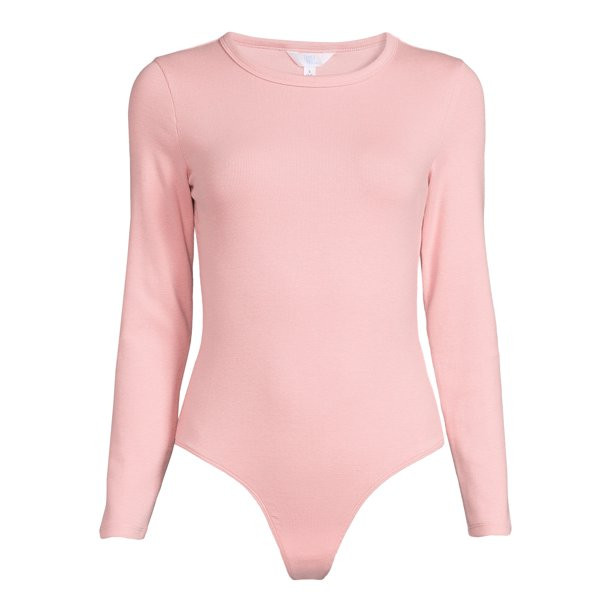 Time and Tru Women's Long Sleeve Bodysuit - Walmart.com | Walmart (US)