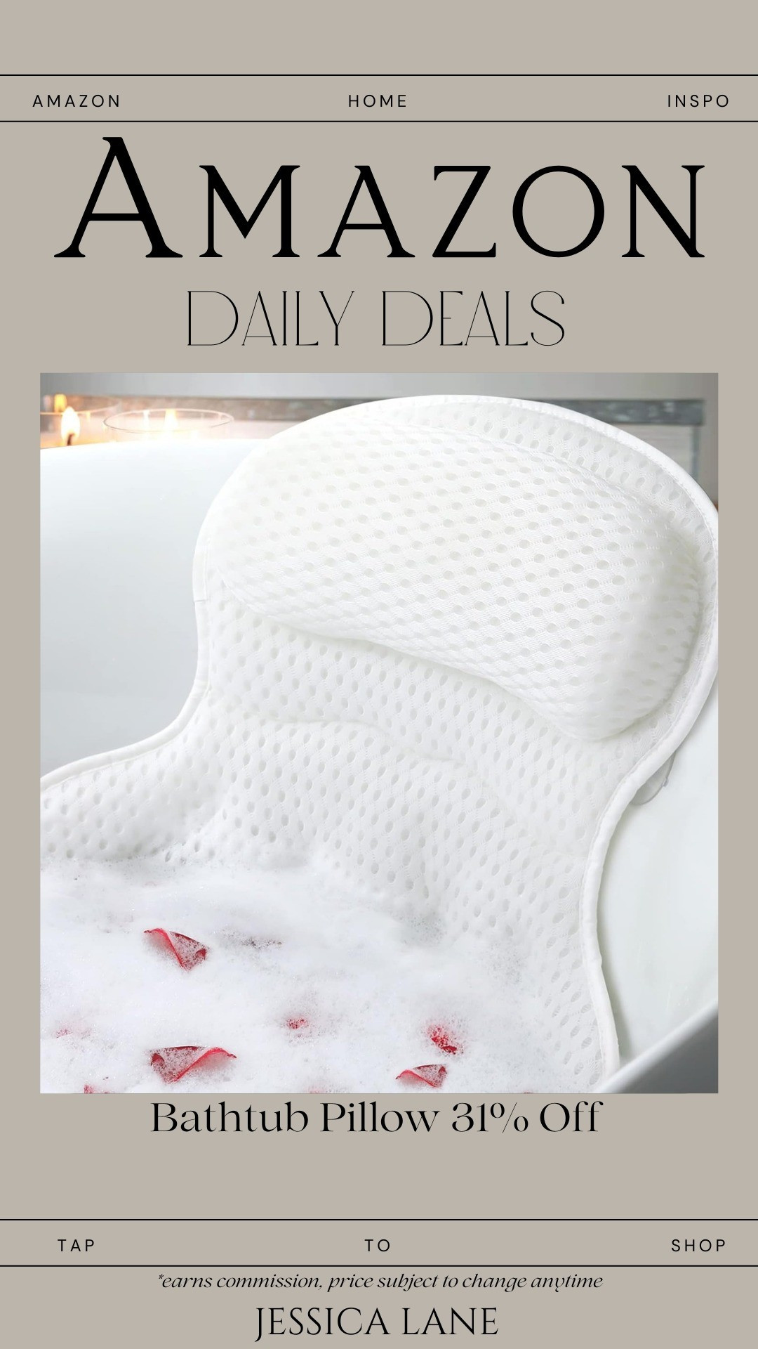 Turns a regular bath into a spa moment. Supportive, comfortable, and perfect for relaxing nights in. #selfcareathome #amazonfavorites #ltkfinds

#LTKGiftGuide #LTKHome #LTKOver40