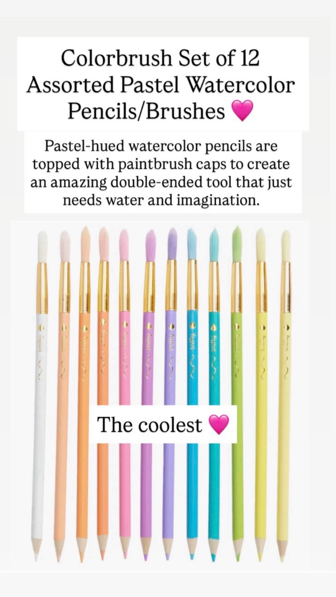 The coolest, paint brushes and pencil set

#LTKKids