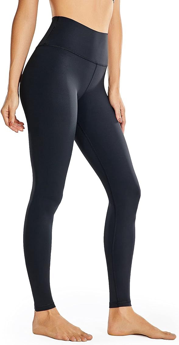 CRZ YOGA Women's Naked Feeling Yoga Pants 28 Inches - High Waisted Workout Leggings Full Length Tigh | Amazon (US)