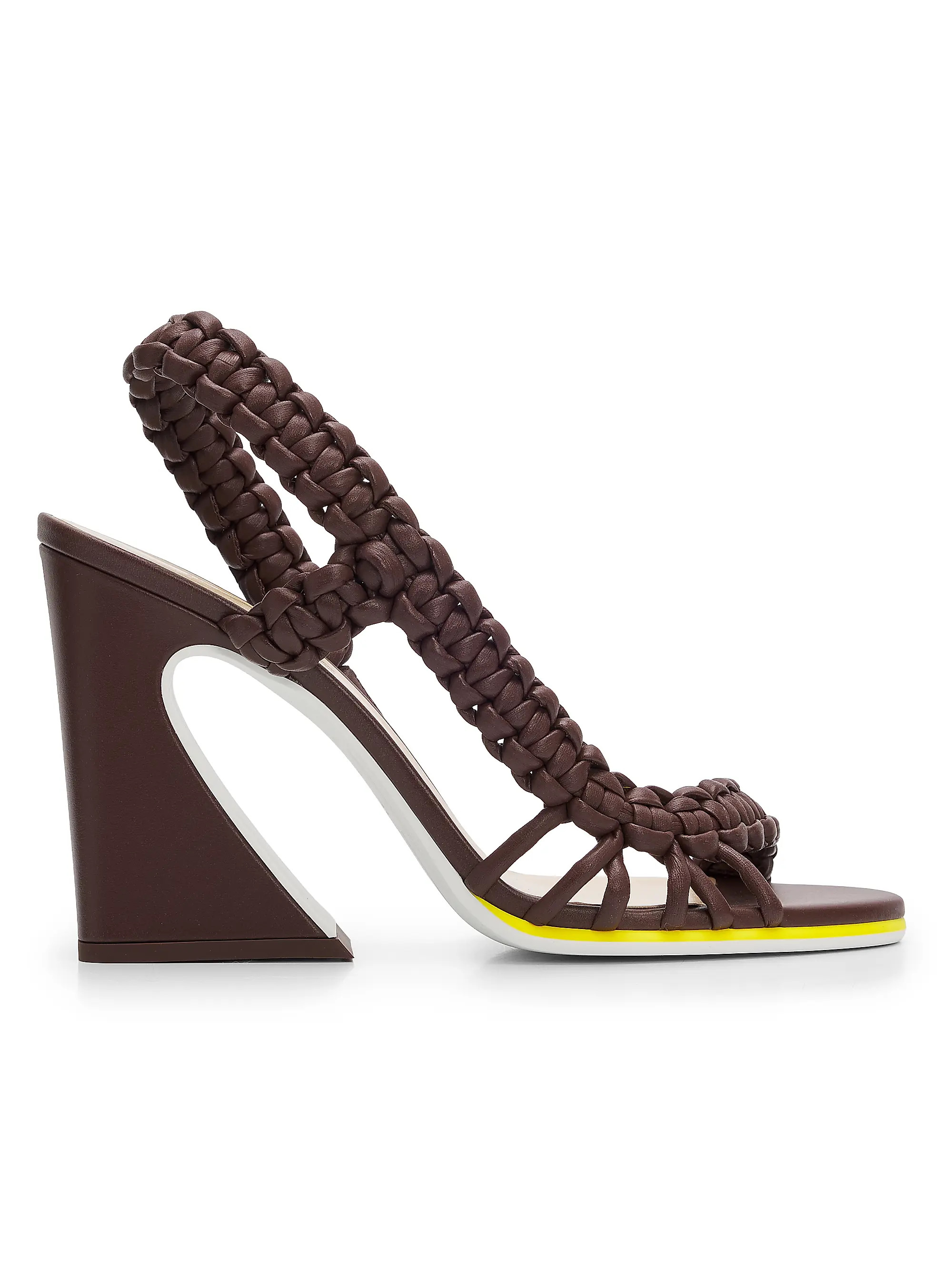 Fendi Fendi Arco 95MM Leather Sandals | Saks Fifth Avenue | Saks Fifth Avenue