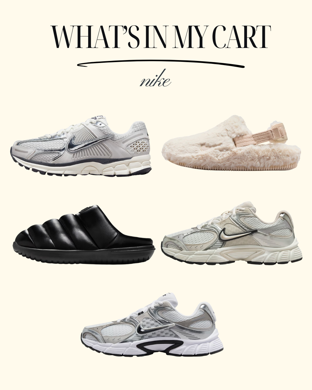 What's In My Cart: Nike! Sneakers and slippers we're excited about for fall. 

 

#LTKSeasonal #LTKStyleTip #LTKShoeCrush
