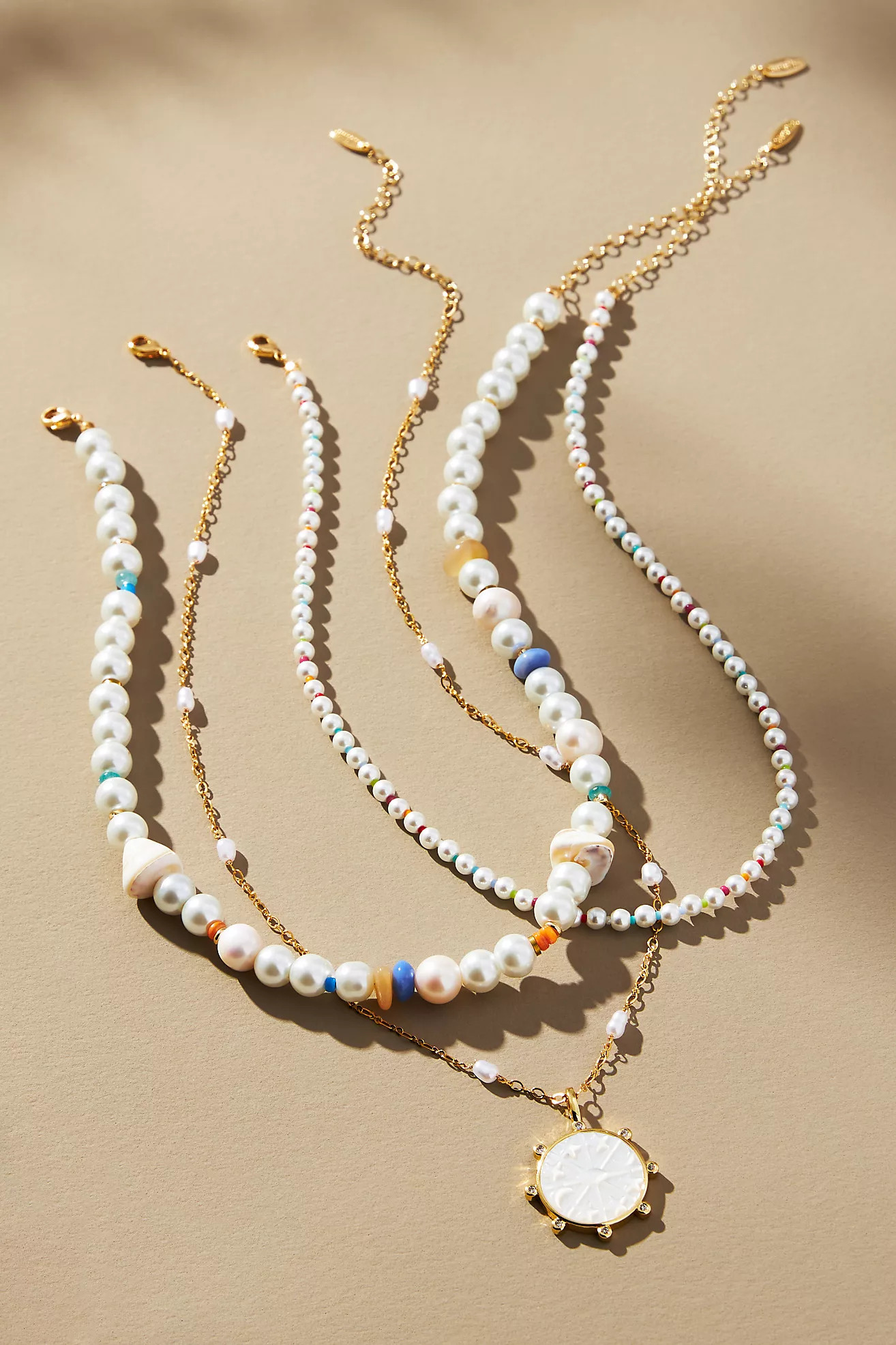 Shades of Sea Triple-Layer Necklace | Anthropologie (US)