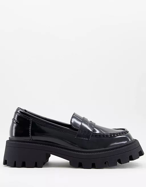 ASOS DESIGN Mulled chunky loafer in black | ASOS | ASOS (Global)