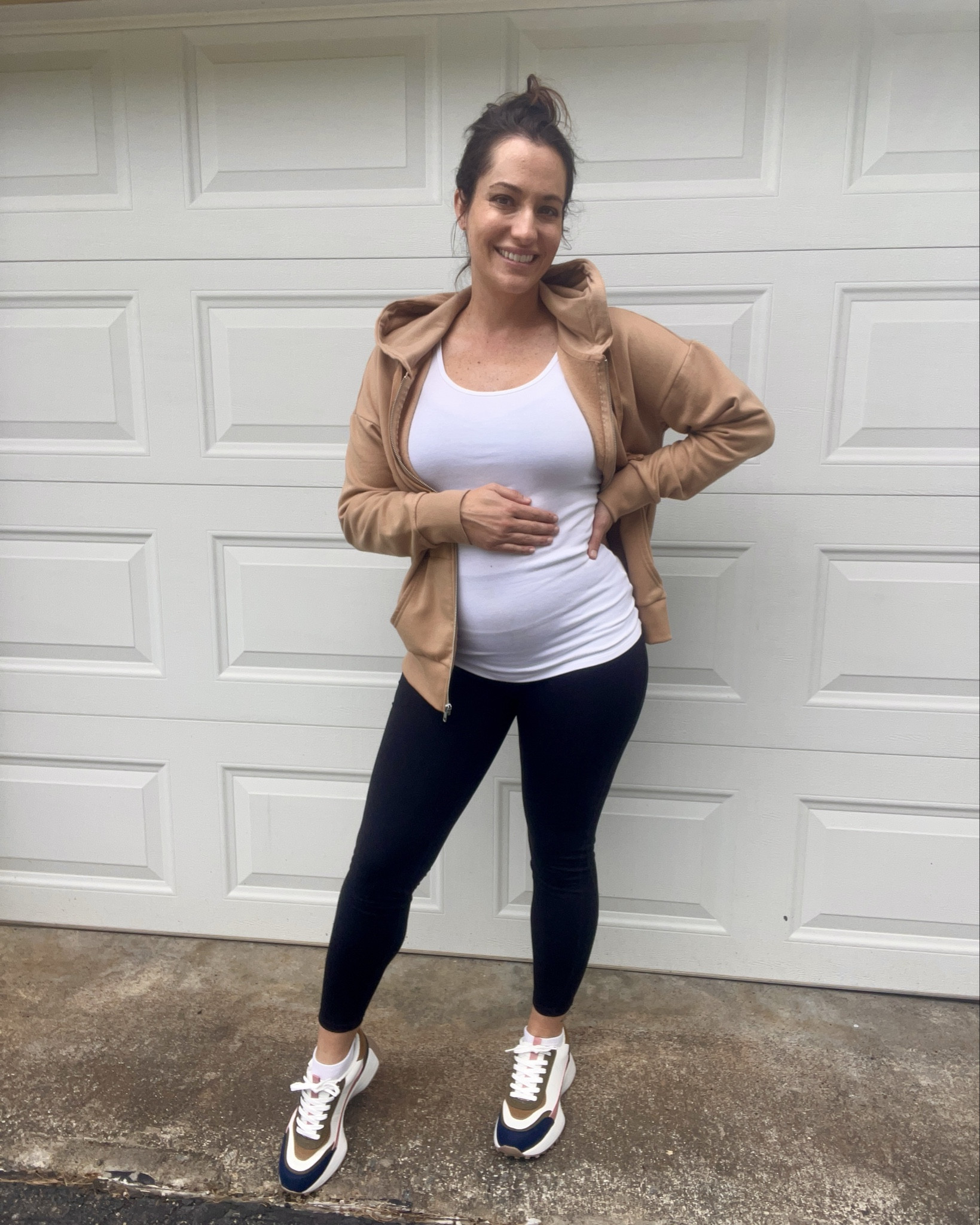 Feelin’ sporty 😎  Super soft Walmart jacket, trendy Walmart sneakers, Amazon tank, and Amazon leggings!

#LTKBump #LTKFitness