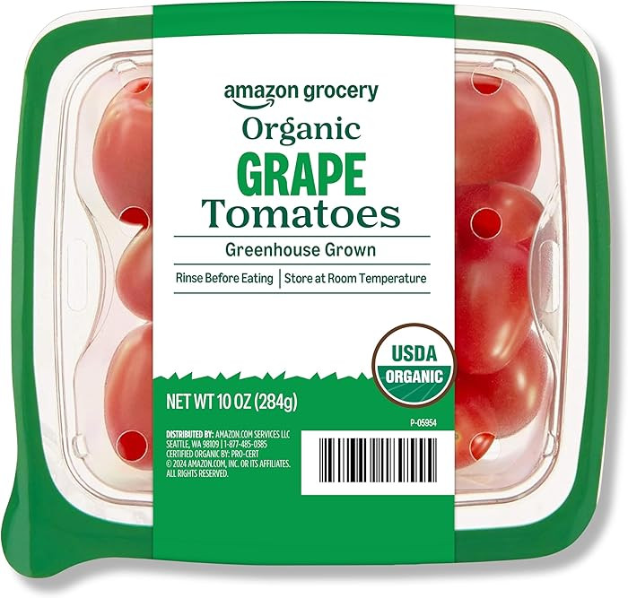 Amazon Grocery, Organic Grape Tomatoes, 10 Oz (Previously Fresh Brand, Packaging May Vary) | Amazon (US)