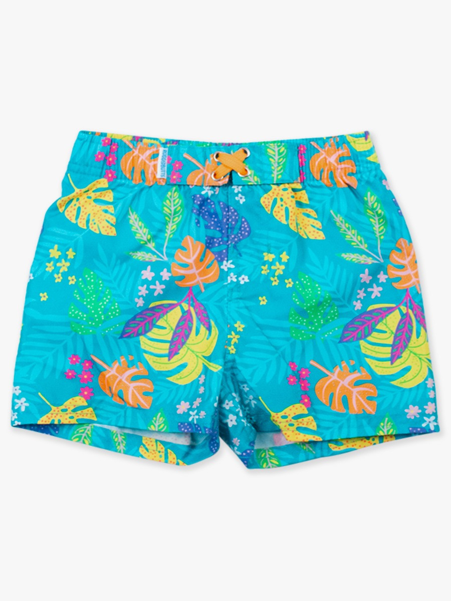 Floral & Fruit Swim Trunks | RuffleButts / RuggedButts
