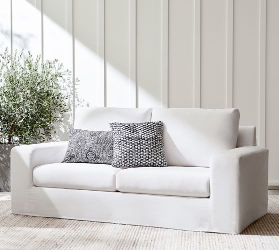 Big Sur Slipcovered Outdoor Sofa (82") | Pottery Barn (US)