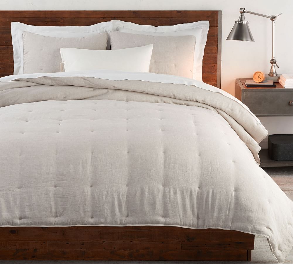 Belgian Flax Linen Comforter & Shams | Pottery Barn (US)