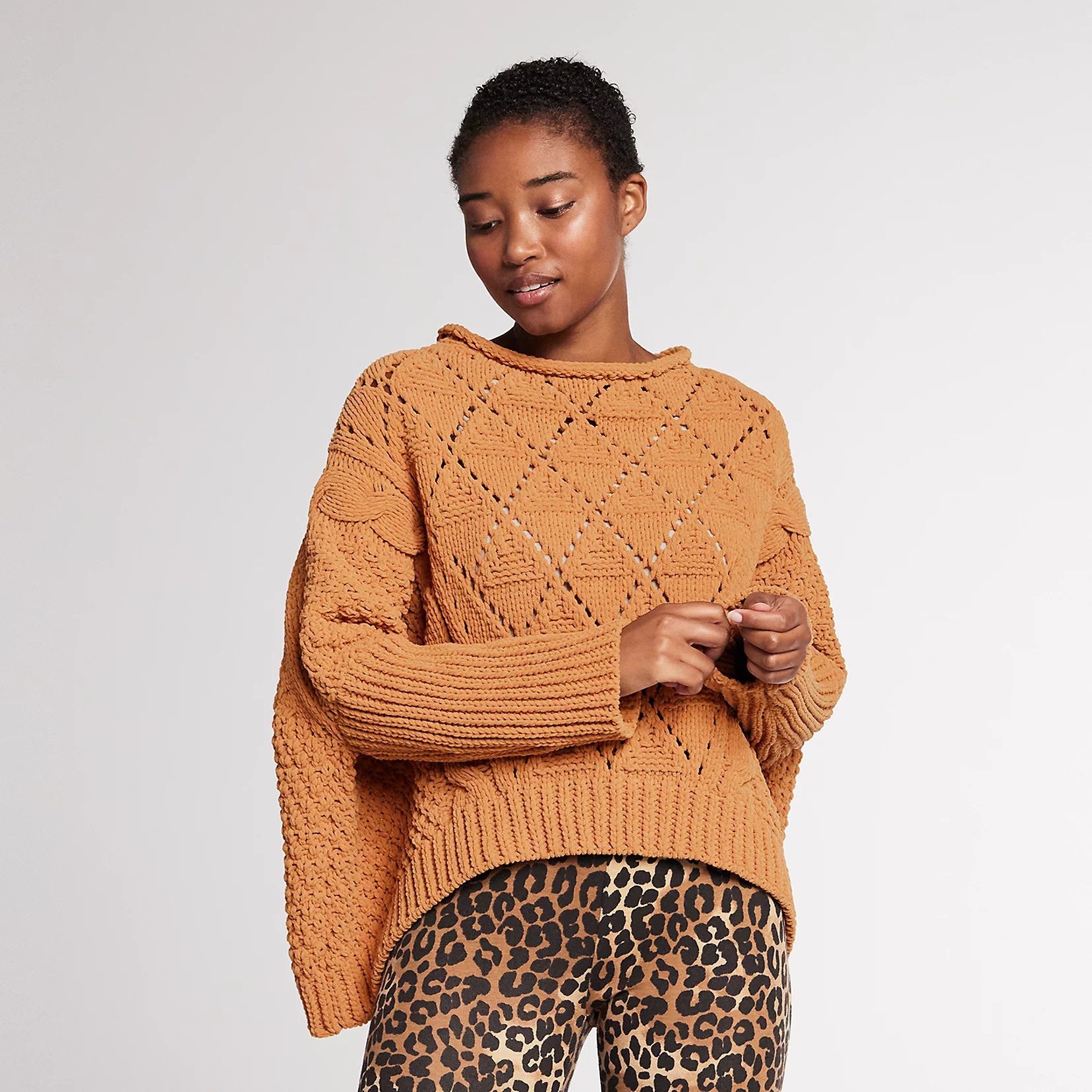 Women's Yummy Sweater Co. Diamond Cable Pullover Sweater | Kohl's