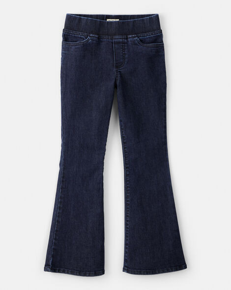 Girls Mid-Rise Denim Pull-On Bootcut Jeans - Blue | Carter's Inc
