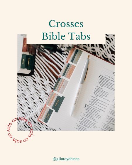 Crosses Bible Tabs ON SALE from The Daily Grace Co. ✨

The quality of these are perfect for handling my bible daily and I love that I can flip to the books so much easier.