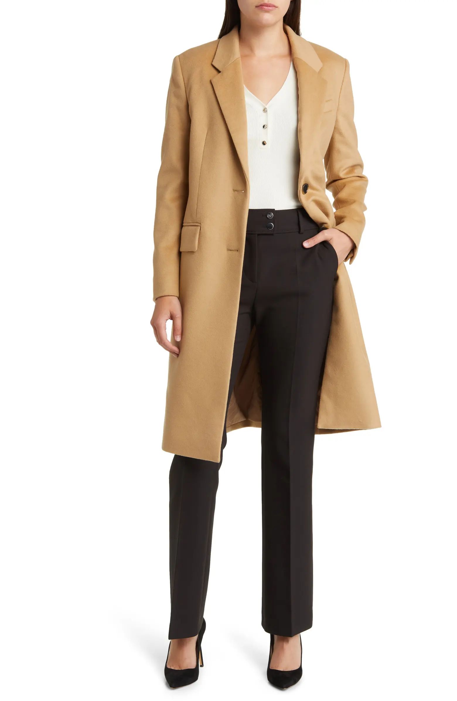 Catara Virgin Wool & Cashmere Coat | Nordstrom