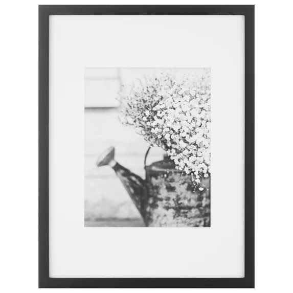 Gallery Perfect 7-Piece Wall Frame Set - Kit with Decorative Art Prints & Hanging - Black | Walmart (US)