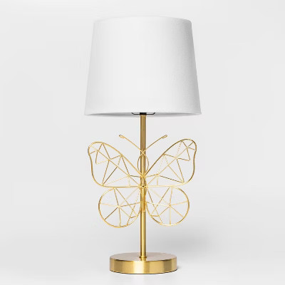 Butterfly Wire Table Lamp Gold - Pillowfort™ | Target