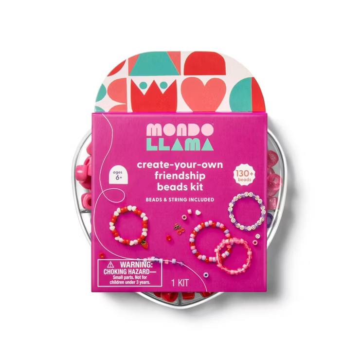 Valentine's Day Create-Your-Own Friendship Beads Craft Kit - Mondo Llama™ | Target