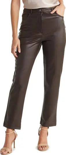 RDI Vegan Leather Cropped Trouser Pants | Nordstromrack | Nordstrom Rack