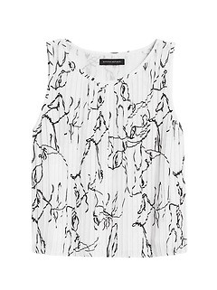 Cropped ECOVERO Button-Back Tank | Banana Republic (US)