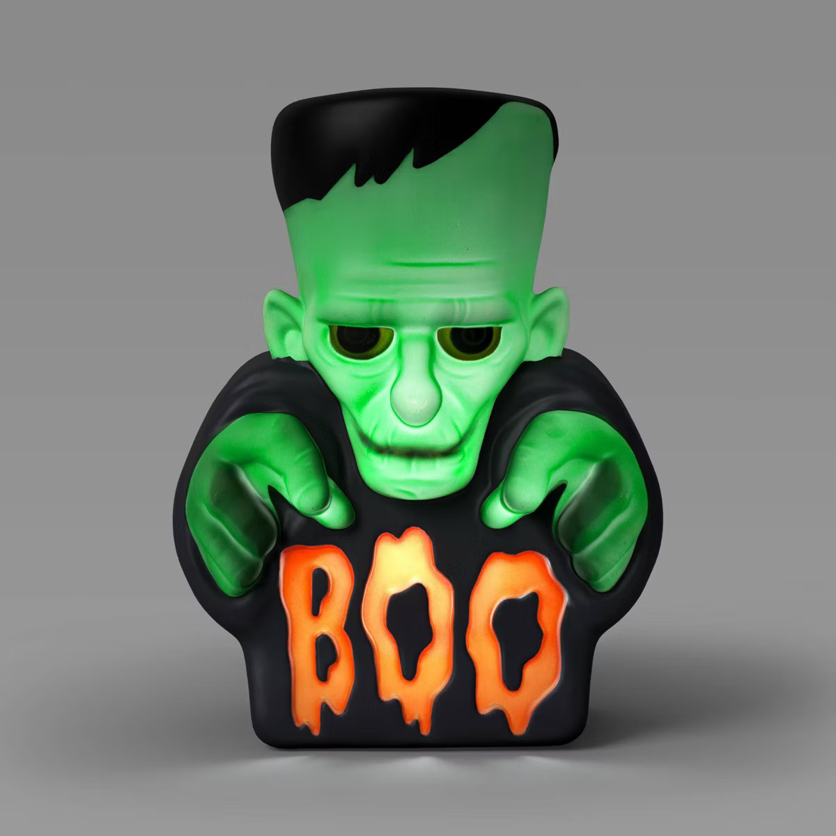 12" Lit Monster Boo Blow Mold Halloween Decorative Prop Green - Hyde and EEK! Boutique™ | Target