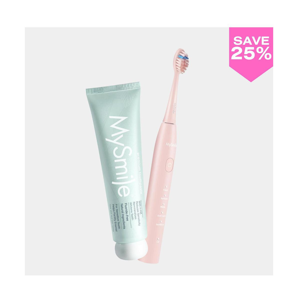 MySmile DY156 Electric Toothbrush (Pink) & Nano-Hydroxyapatite Toothpaste Bund - Pink | Macy's