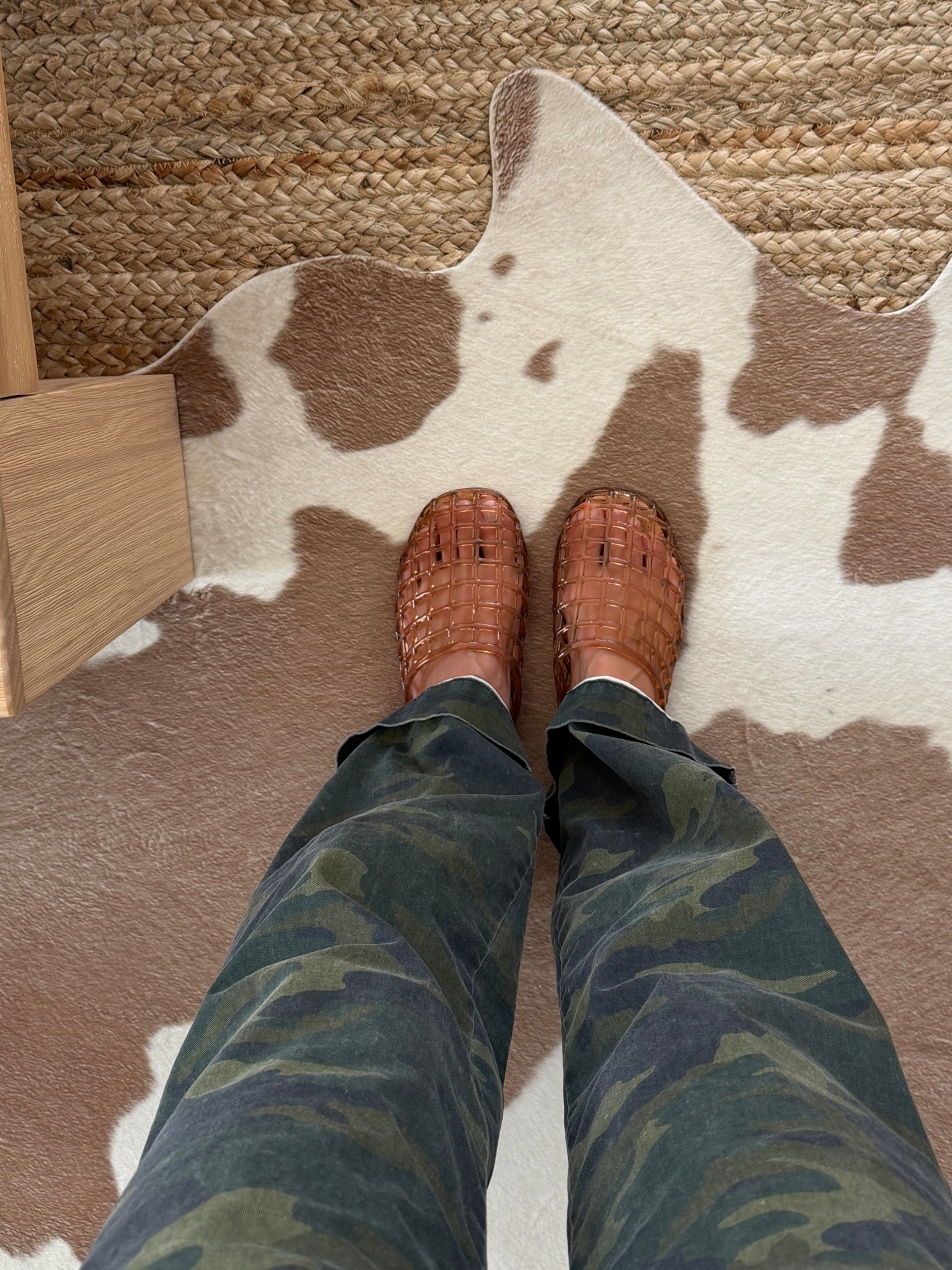 Jelly shoes!!! Can’t wait to wear this spring! If between sizes, size up!