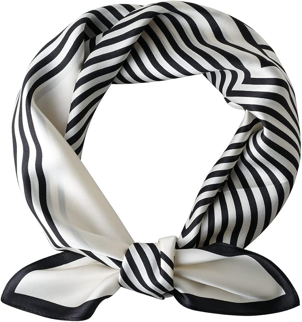 STARWHISPER 100% Pure Mulberry Silk Square Scarf-27''x27 Lightweight Hair Scarves Headscarf Night... | Amazon (US)