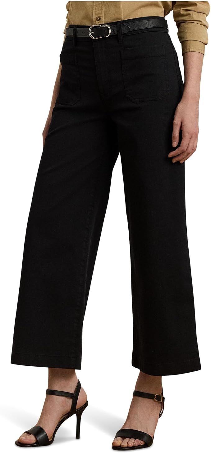 Lauren Ralph Lauren Stretch Chino Wide-Leg Cropped Pants | Amazon (US)