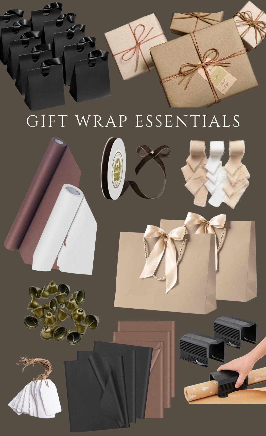Everything you need for a beautiful, neutral under-the-tree look. 🤎 #giftwrapideas

#LTKHoliday #LTKSeasonal #LTKGiftGuide