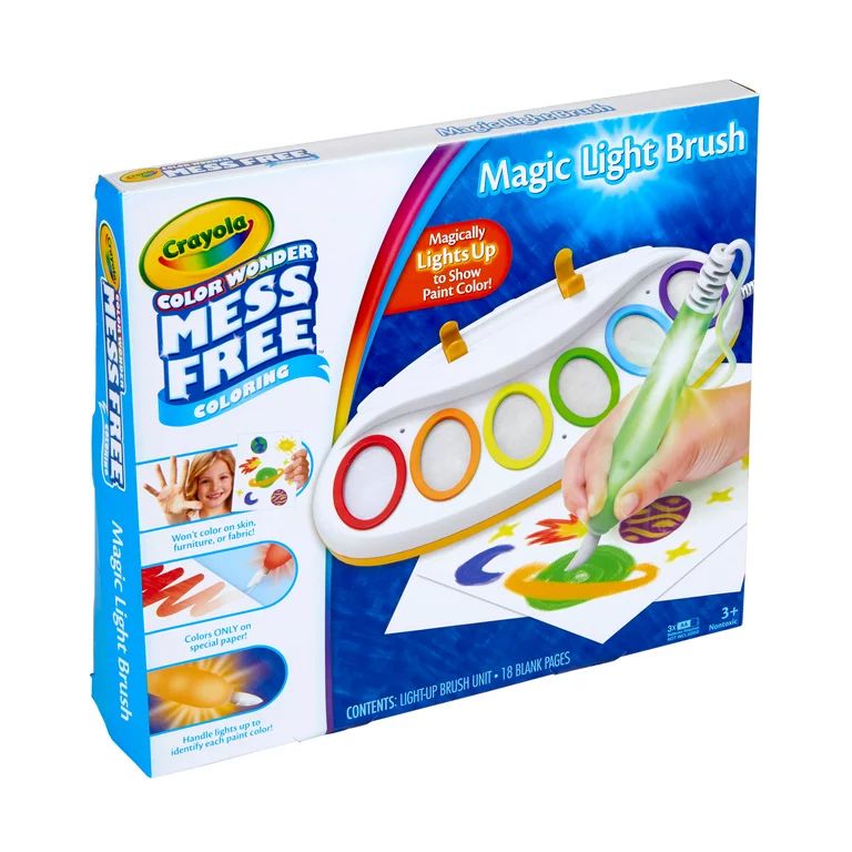 Crayola Color Wonder Magic Light Brush Art Set, Mess Free Washable Paint, Gift for Kids | Walmart (US)