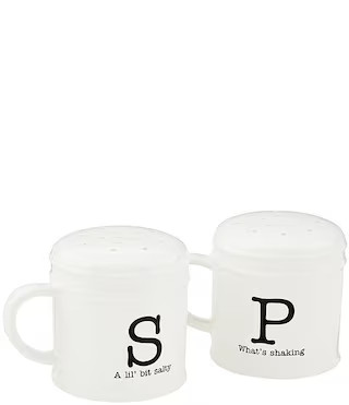 Mud Pie Circa Collection Salt And Pepper Sentiment Shaker Set | Dillard's | Dillard's