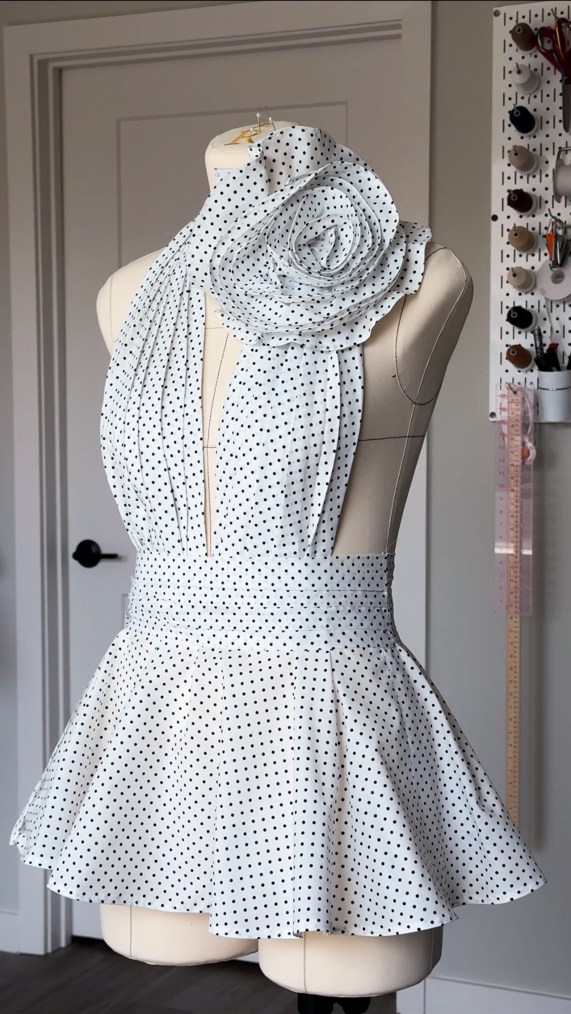  I designed and sewed this polka dot mini dress with a rosette using supplies from Michael’s Craft Store. Michaels.com made it so simple to find everything I needed and have it delivered straight to my door.

#MichaelsPartner #MadeWithMichaels #NationalSewingMonth #DIYSewing #HandmadeWardrobe #SewingProject #DIYFashion #FashionDesign 